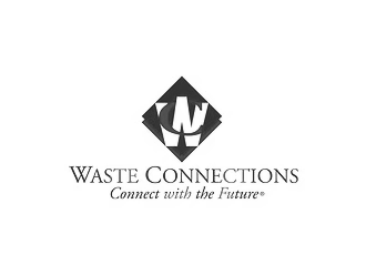 Waste Connections logo with tagline on a white background