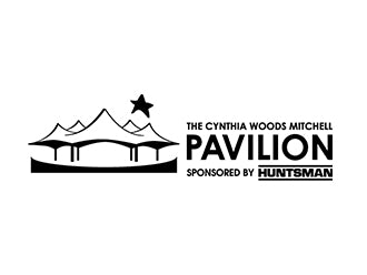 The Cynthia Woods Mitchell Pavilion logo on a white background